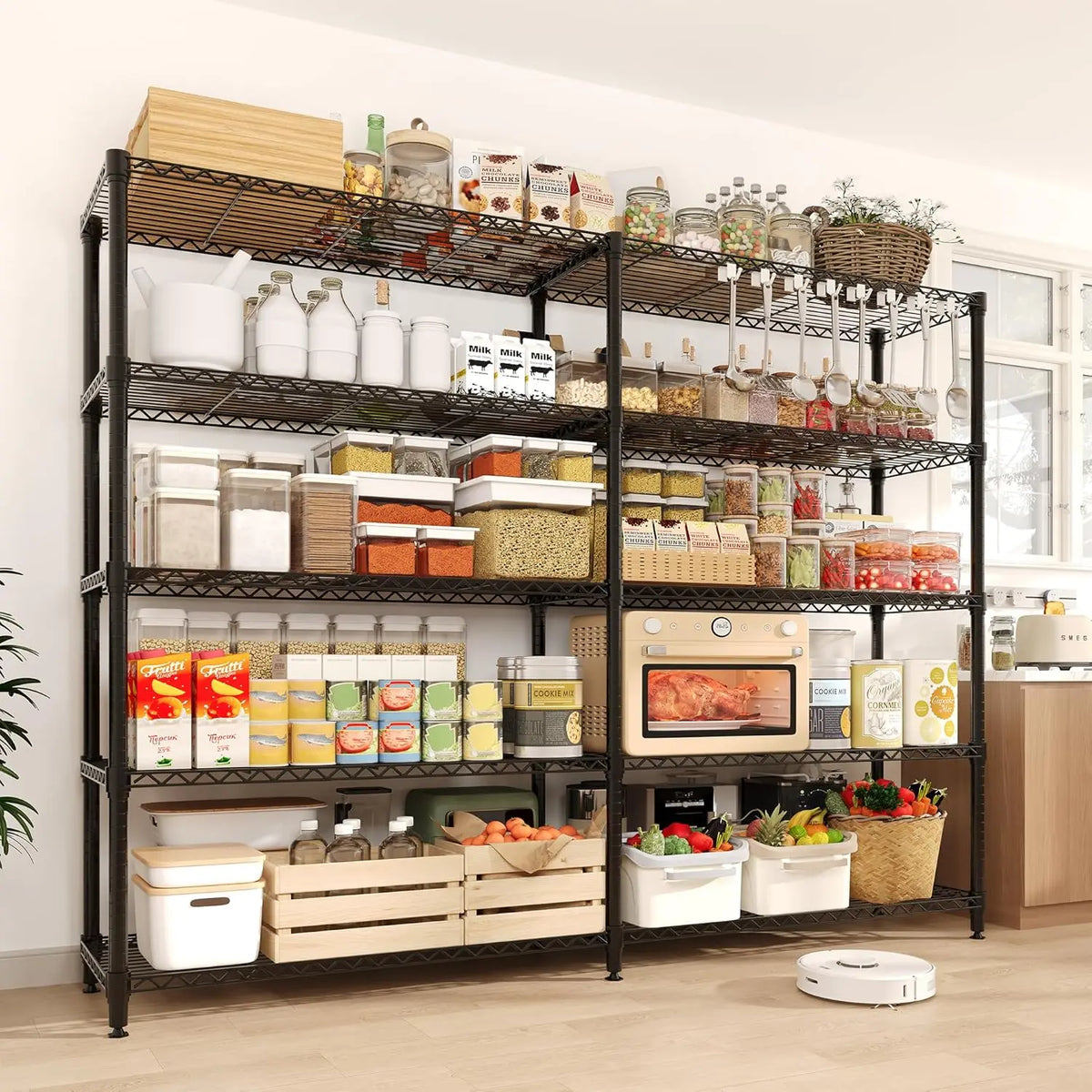 Metal Shelving Unit - Adjustable 4/5 Tier Storage