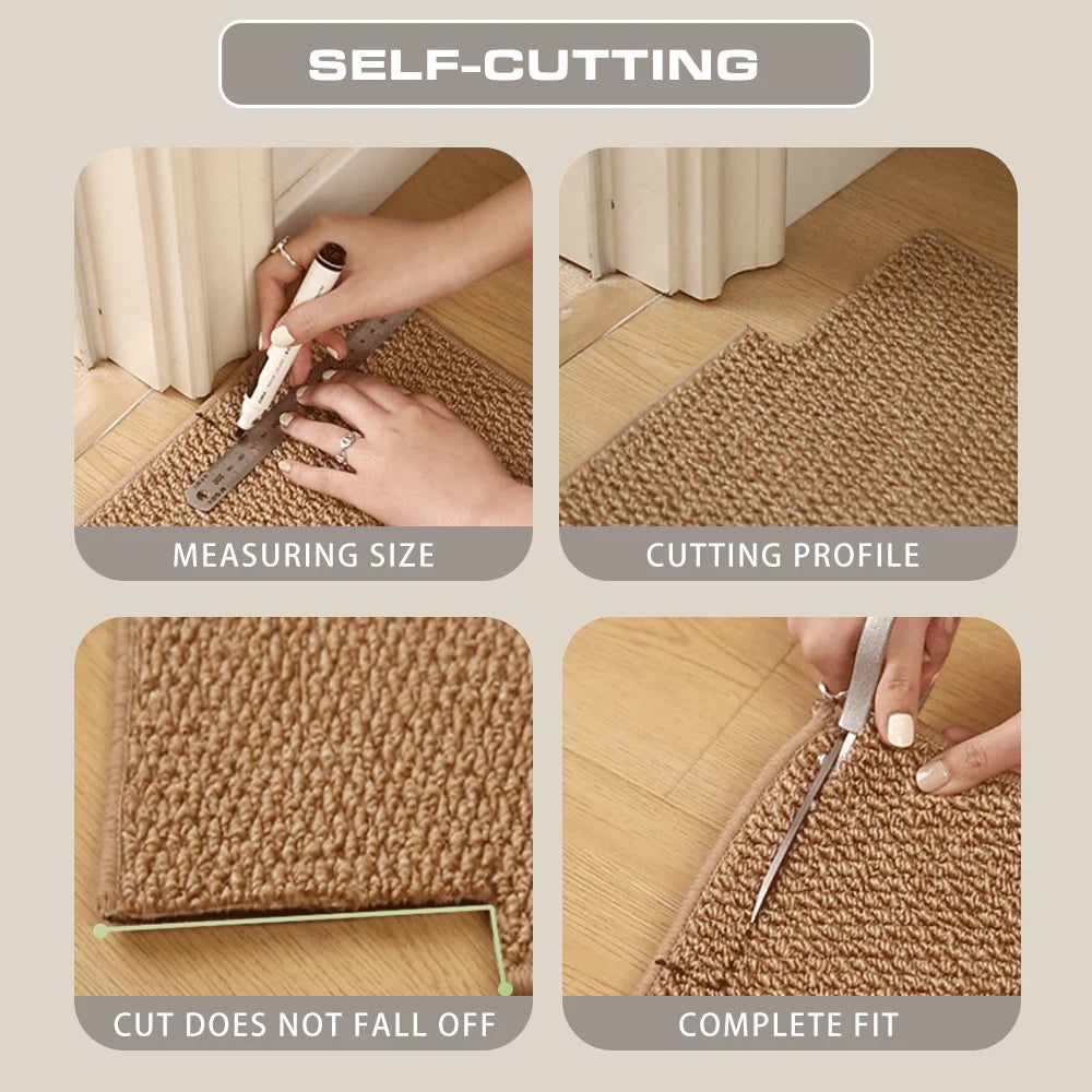 Welcome Door Mat - Non-Slip Washable Entry Rug