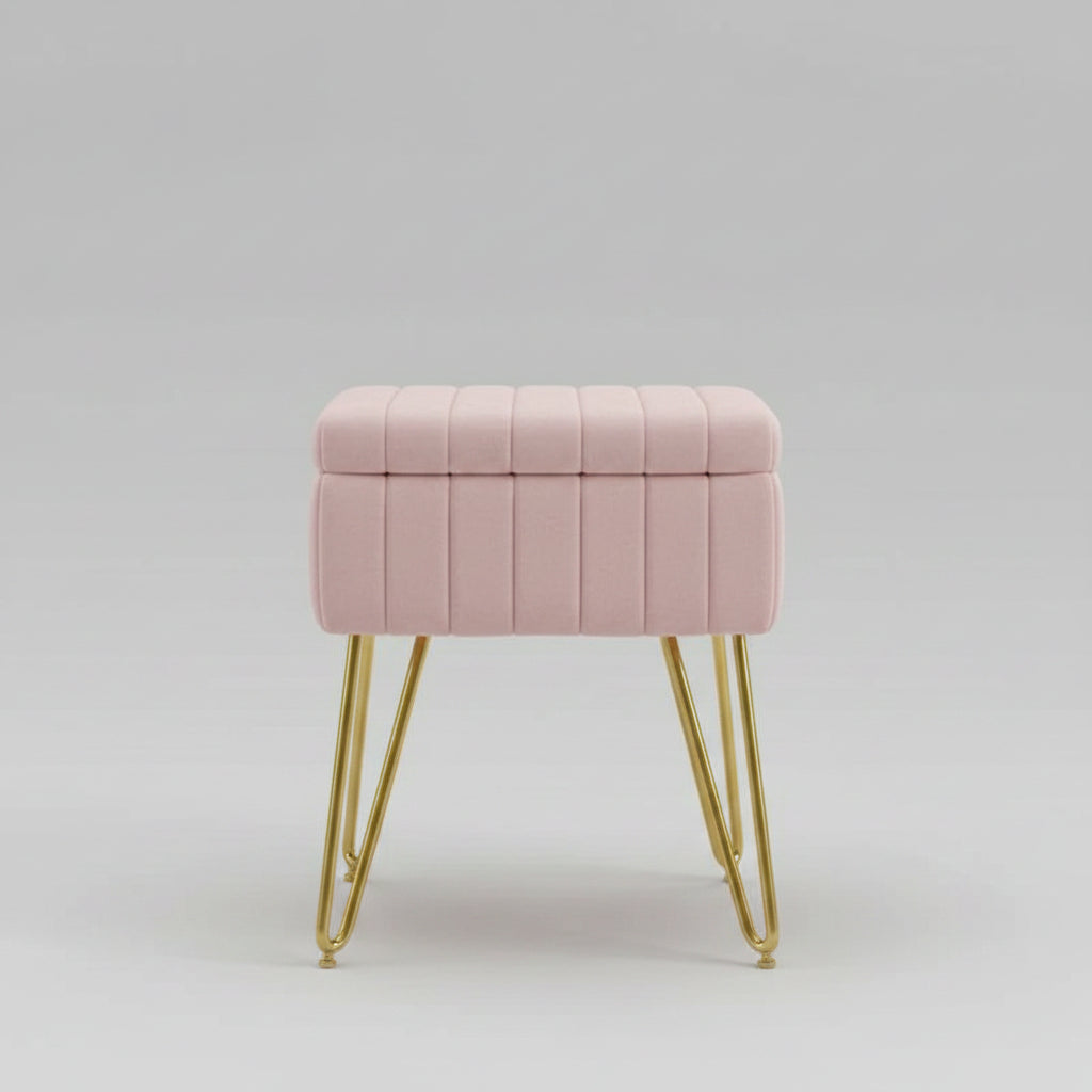 Makeup Storage Stool - Modern Dressing Table Seat
