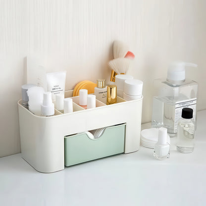 Makeup Organizer with Drawer – Acrylic Brush and Lipstick Holder