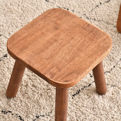 Walnut Shoe Stool - All Solid Wood Entryway Seat