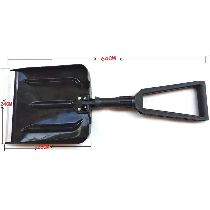 Folding Snow Shovel - Compact Multi-Purpose Shovel