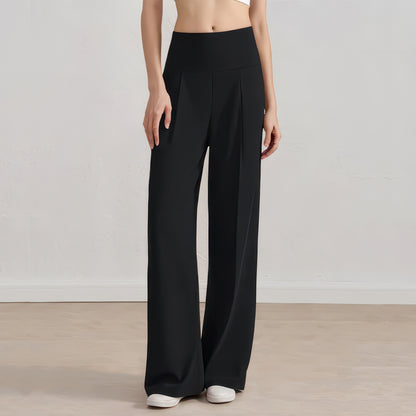 Wide Leg Yoga Pants for Women, High-Waist Stretch Lounge and Workout Palazzo Pants