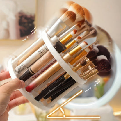Rotating Brush Holder – 360° Makeup Brush Storage Bucket