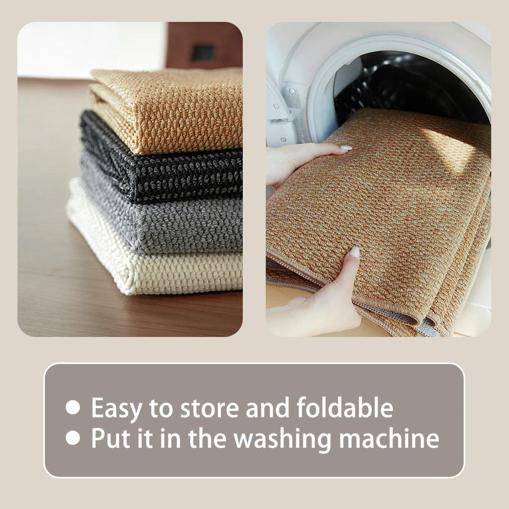 Welcome Door Mat - Non-Slip Washable Entry Rug