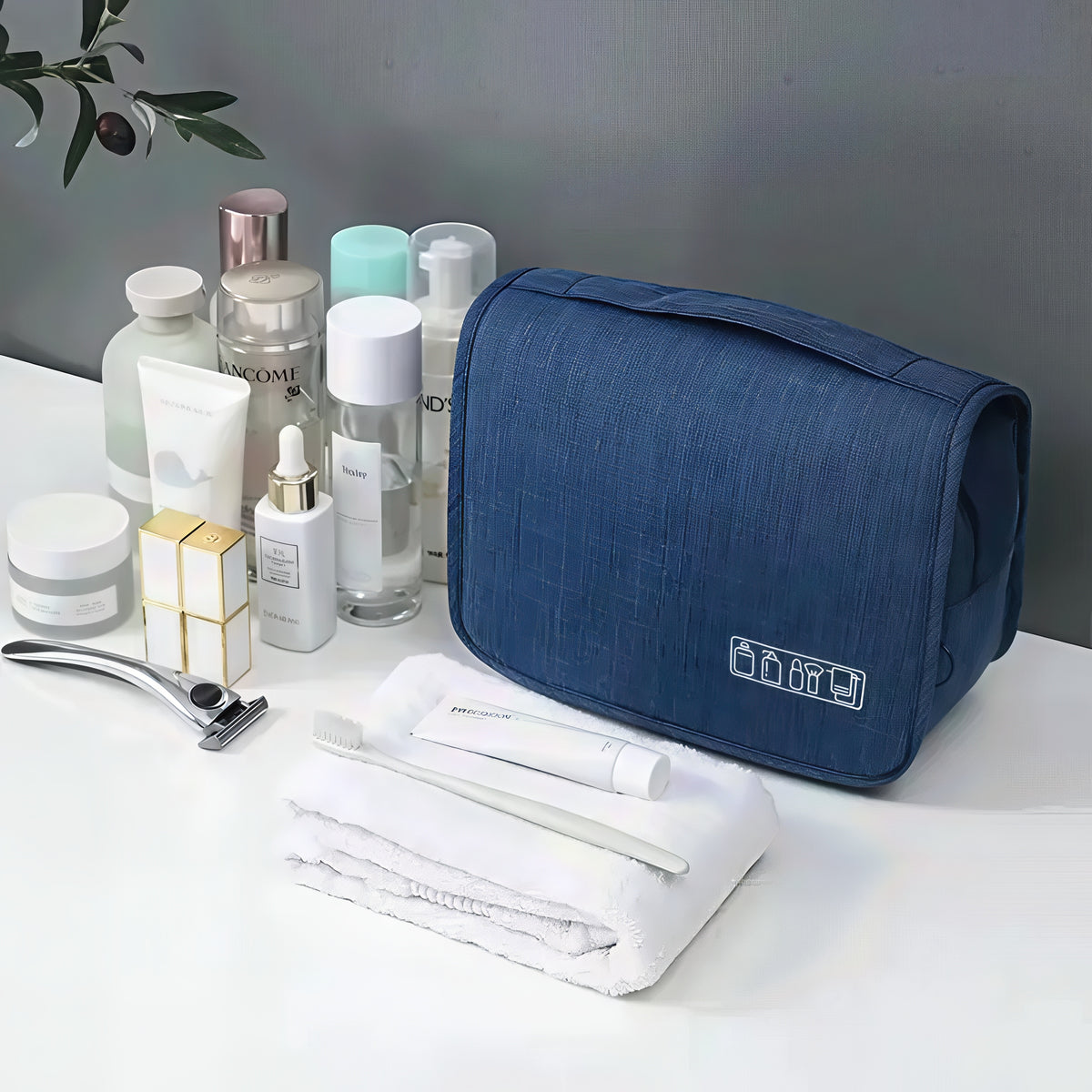 Men's Toiletry Bag – Waterproof Hanging Travel Wash Pouch