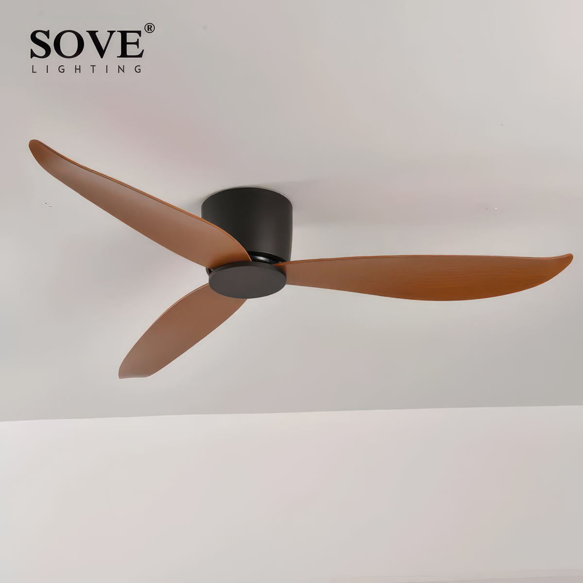 36/44/52-Inch Low-Profile Ceiling Fan with Remote Control