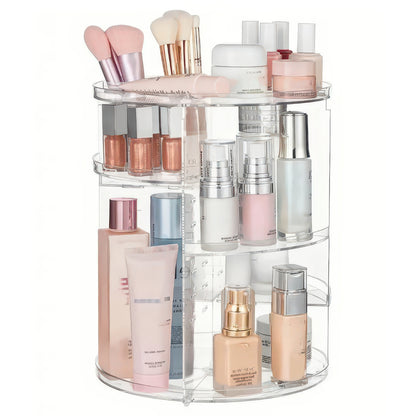 Rotating Cosmetic Organizer – Multi-Layer Acrylic Storage Rack