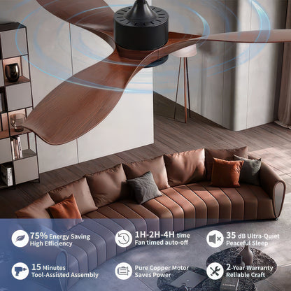FUMANJIA 52-Inch BLDC Ceiling Fan for Home – Quiet, Remote Control