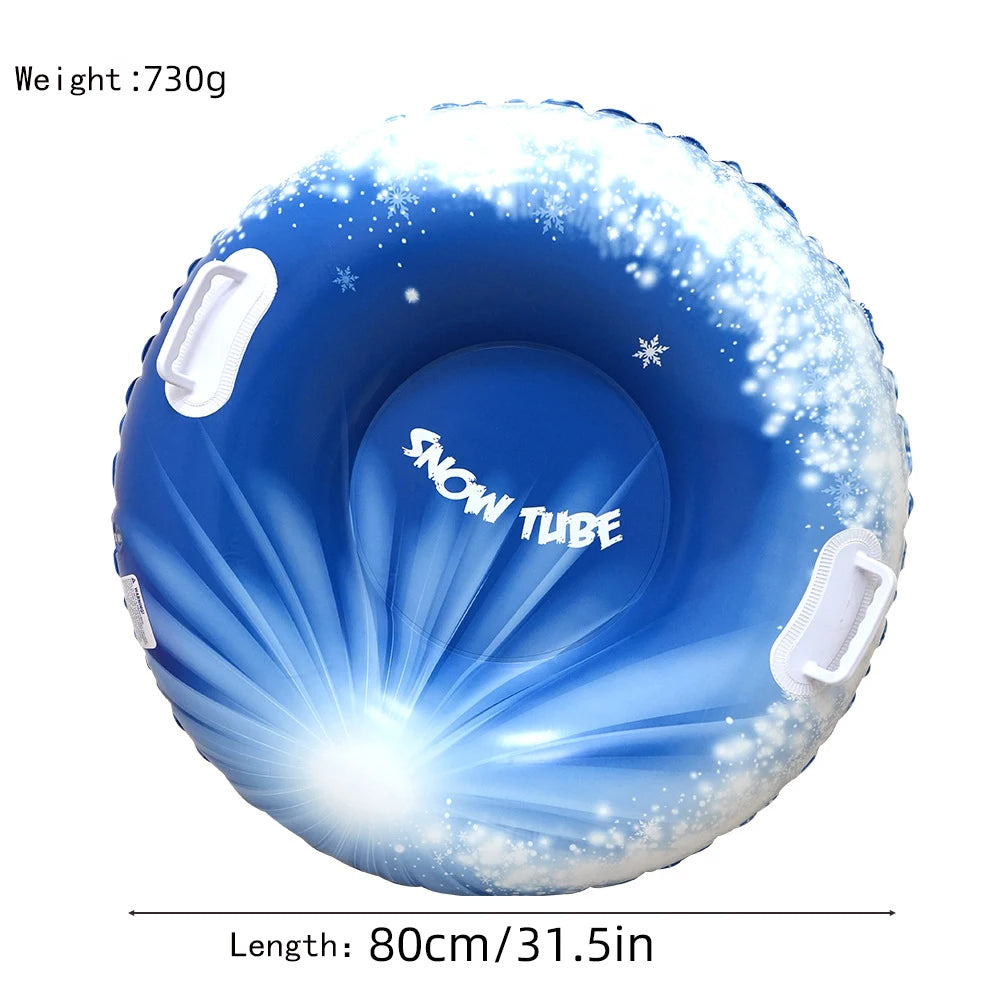 Inflatable Snow Tube for Kids - Cold-Resistant Sled