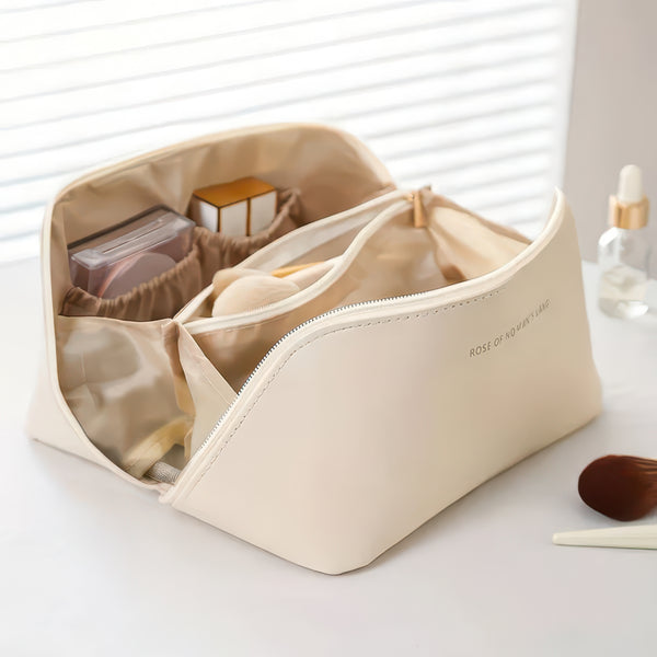 Zippered Makeup Organizer Bag for Travel and Daily Use