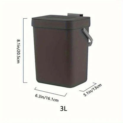 Quiet Close Trash Can – Space-Saving Sealed Kitchen Bin