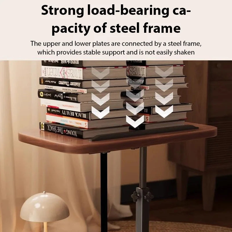 C-Shaped Side Table – Height Adjustable Sofa Laptop Table