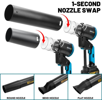 Turbo Leaf Blower - Gisam 35000RPM Brushless Fan