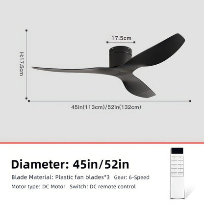 FUMANJIA 52-Inch Industrial Retro Ceiling Fan for Home with Remote