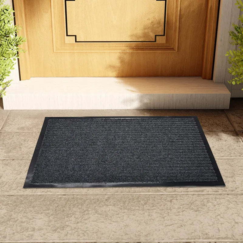 Natural Rubber Welcome Mat - Odorless Anti-Slip Mat