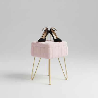Makeup Storage Stool - Modern Dressing Table Seat