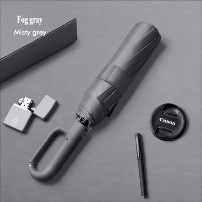 Automatic Folding Umbrella with UV-Blocking Canopy, Sun and Rain Protection
