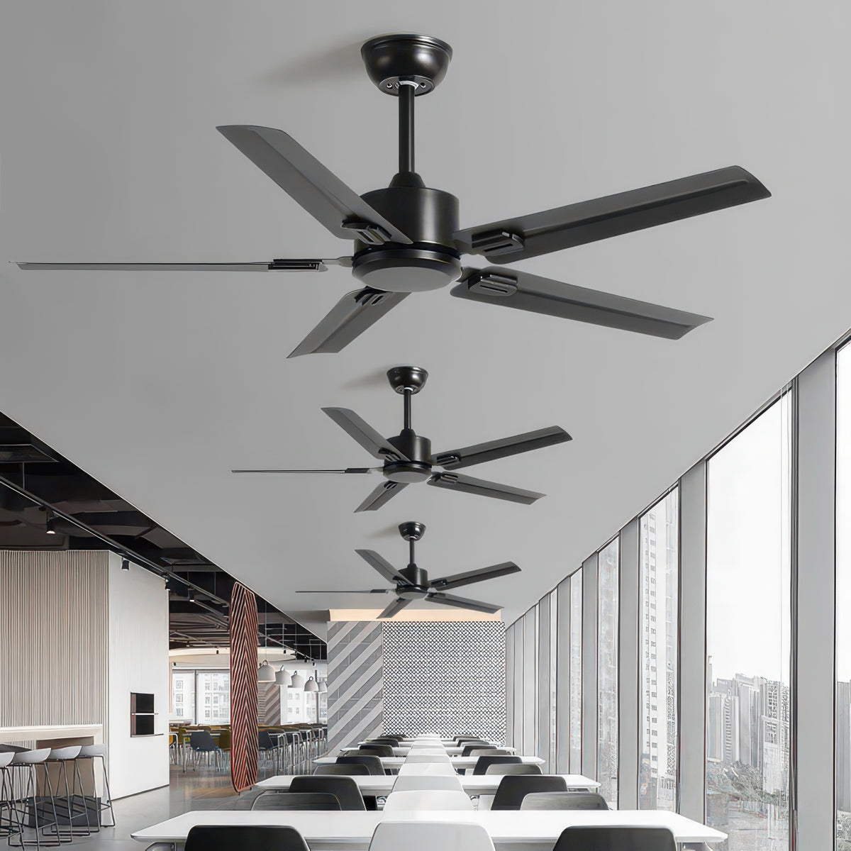 Modern 60-Inch Ceiling Fan for Home – 5 Blades, Indoor/Outdoor