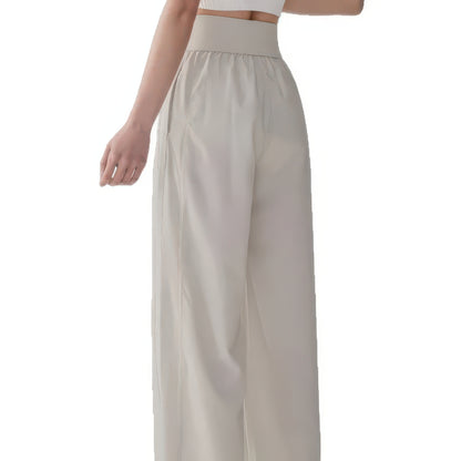 Quick-Dry Wide Leg Pants for Women, Loose Straight Fit for Yoga, Running and Casual Wear