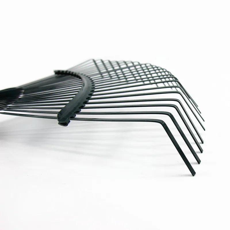 Garden Leaf Rake Head - 22-Tooth Durable Iron Rake
