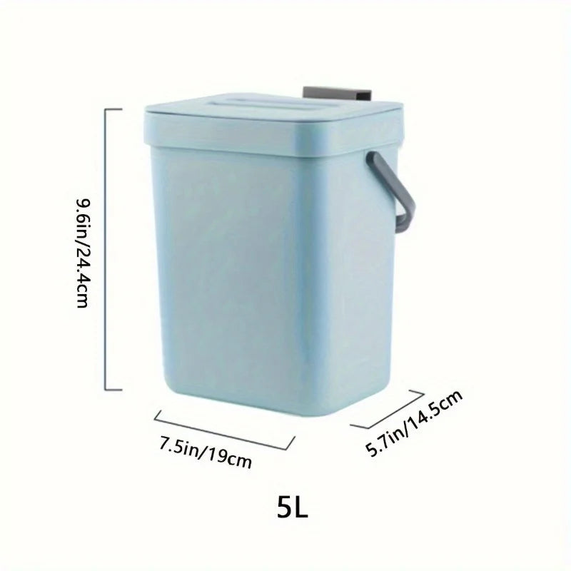 Quiet Close Trash Can – Space-Saving Sealed Kitchen Bin