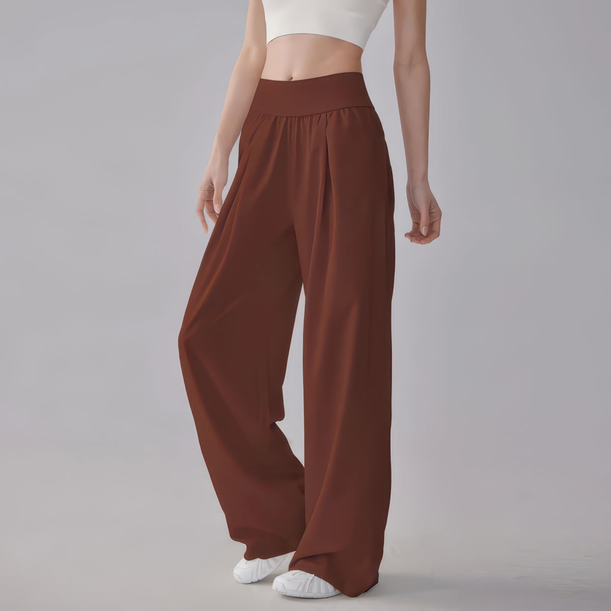 Quick-Dry Wide Leg Pants for Women, Loose Straight Fit for Yoga, Running and Casual Wear