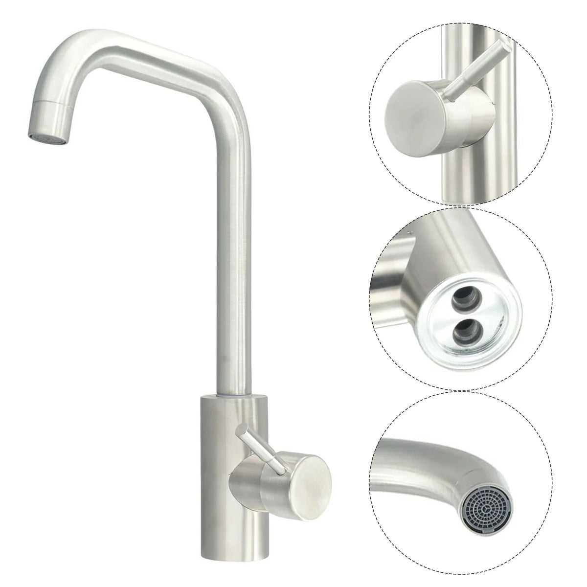 Flexible Kitchen Faucet - LEENKEA 304 Stainless Steel