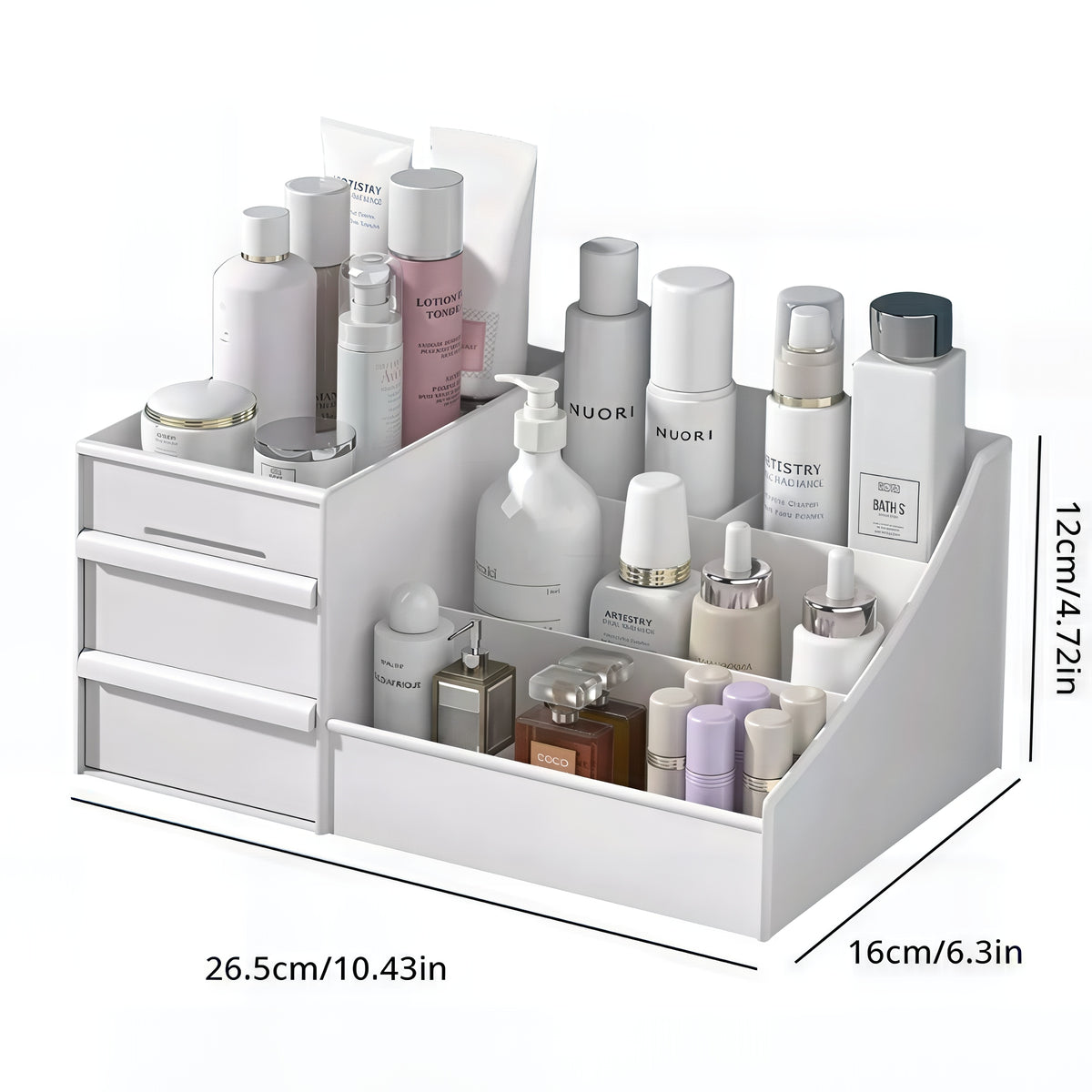 Makeup Storage Drawer – Plastic Desktop Cosmetics Shelf