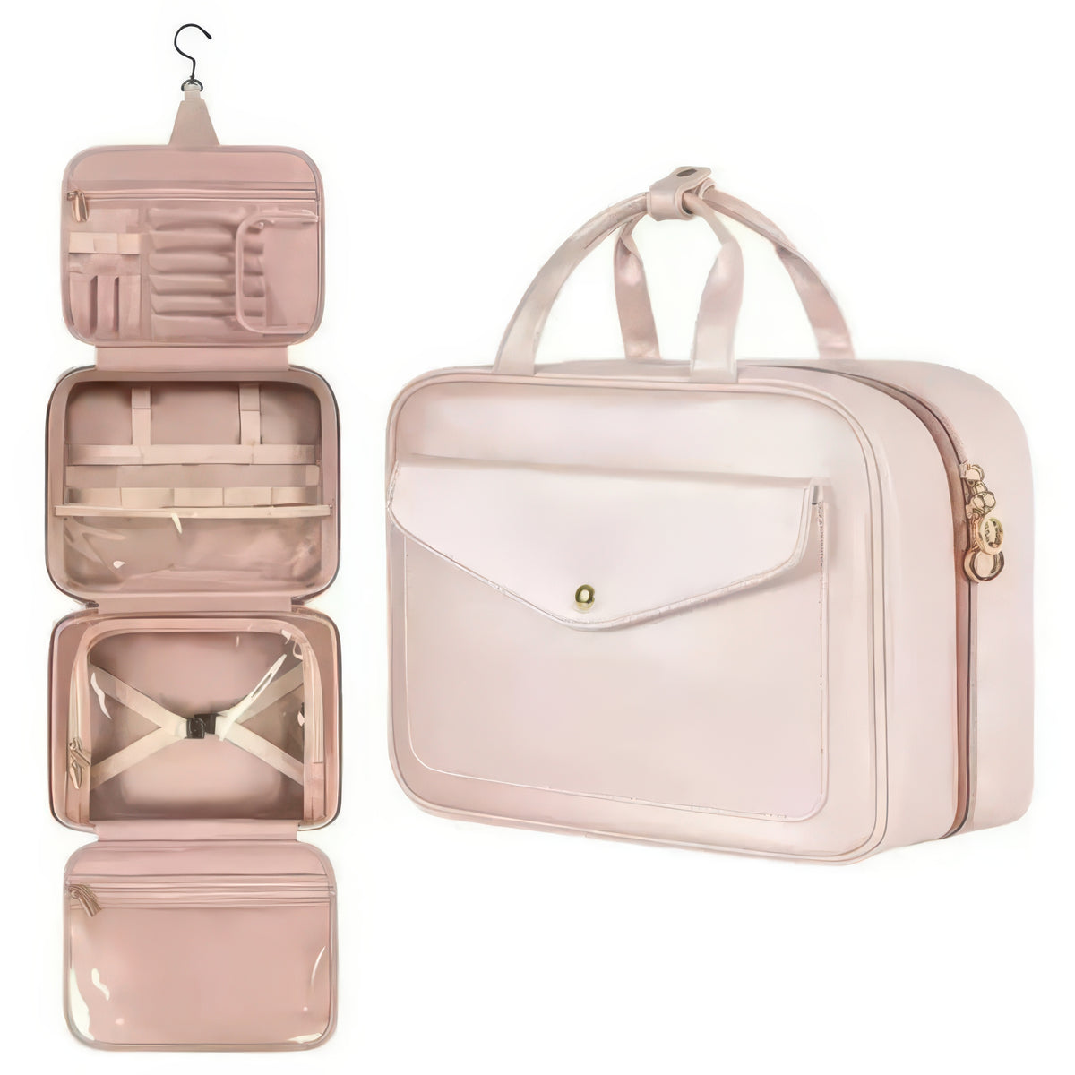 Travel Toiletry Organizer – Hanging Bathroom Storage Case