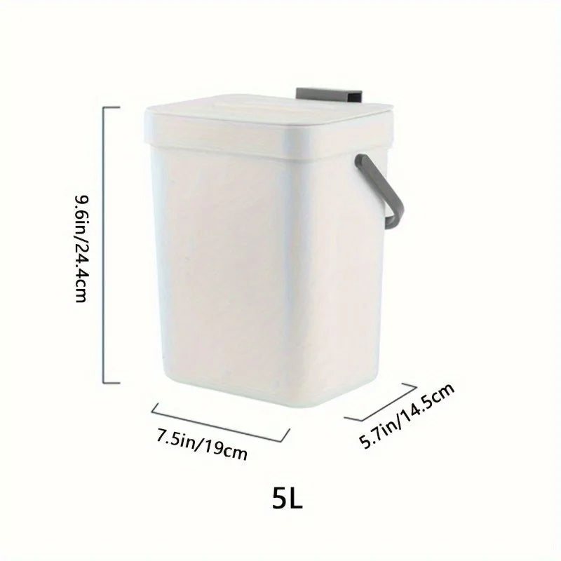 Quiet Close Trash Can – Space-Saving Sealed Kitchen Bin