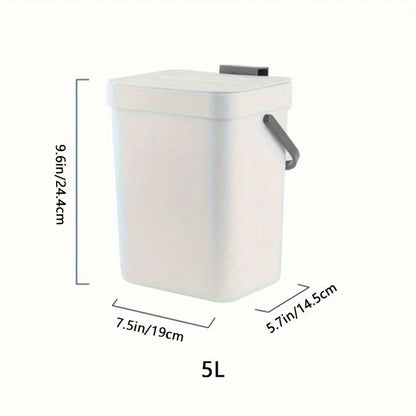 Quiet Close Trash Can – Space-Saving Sealed Kitchen Bin