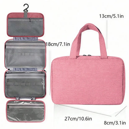 Hanging Toiletry Bag – Waterproof Folding Travel Organizer