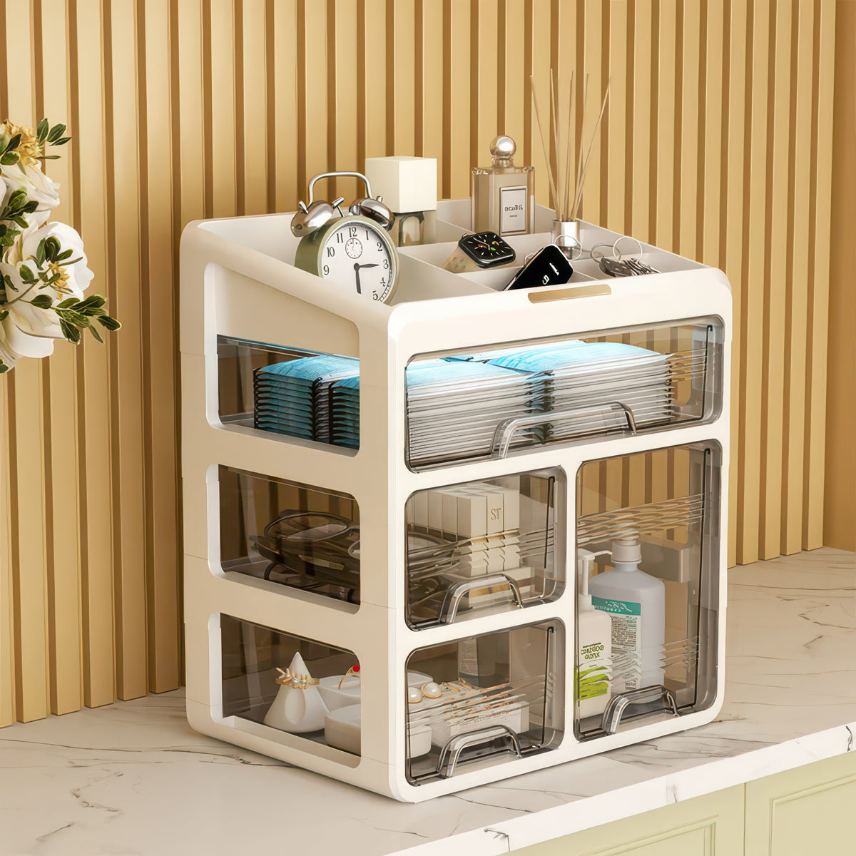 Drawer Medicine Storage Box - Layered Family Medicine Organizer with Large Capacity
