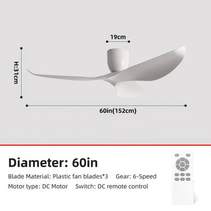 FUMANJIA 60-Inch Vintage Industrial Ceiling Fan for Home with Remote