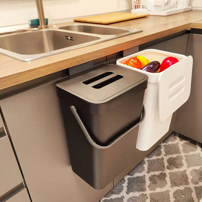 Quiet Close Trash Can – Space-Saving Sealed Kitchen Bin