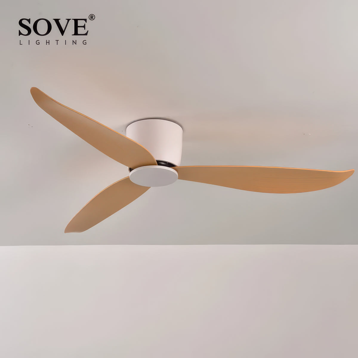 36/44/52-Inch Low-Profile Ceiling Fan with Remote Control
