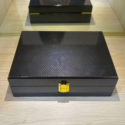 Wooden Lockable Jewelry Box for Rings and Earrings