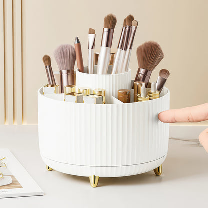 Rotating Makeup Storage – 360° Desktop Cosmetic Organizer