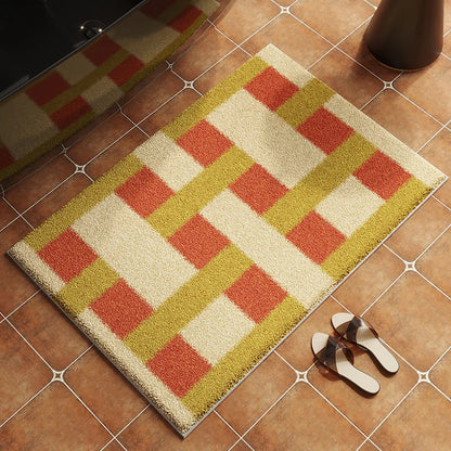 Retro Bathroom Mat - Ancient Style Non-Slip Rug