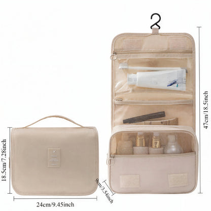 Toiletry Bag for Travel – Dry Wet Separation Hanging Organizer