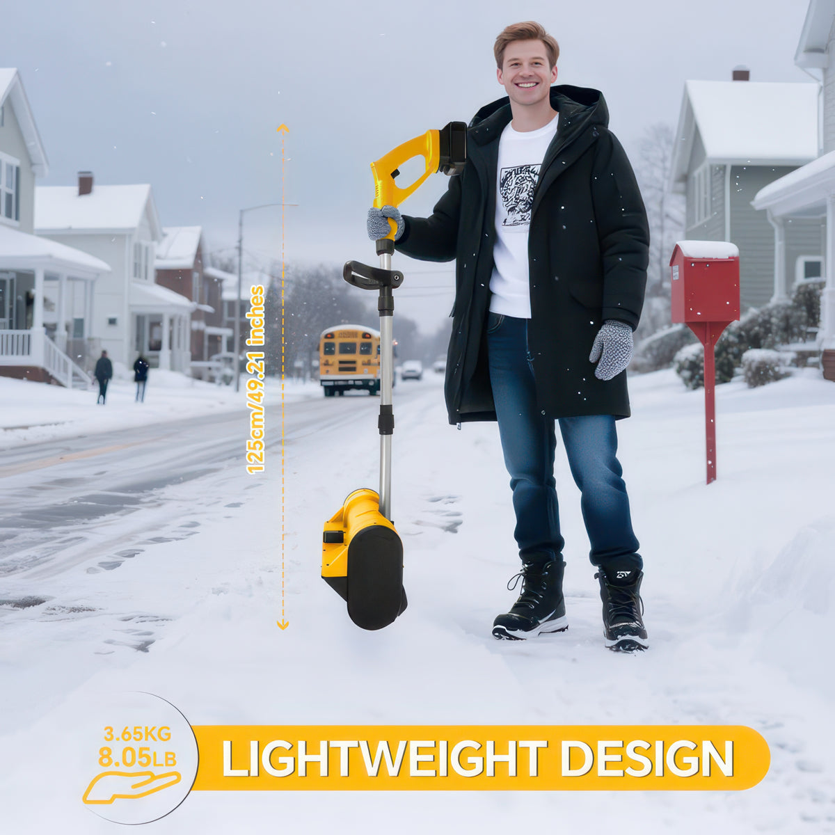 Electric Snow Shovel - Brushless Cordless 500W Shovel