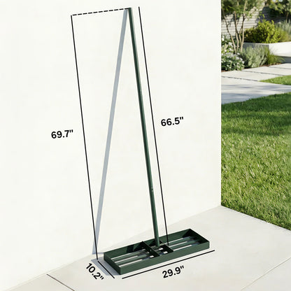 Lawn Leveling Rake - Adjustable Handle Grading Rake