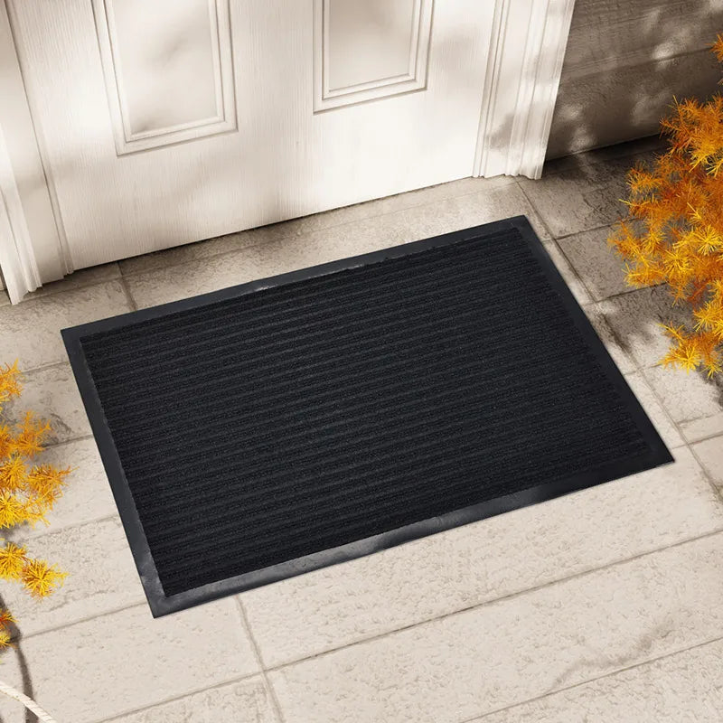 Natural Rubber Welcome Mat - Odorless Anti-Slip Mat