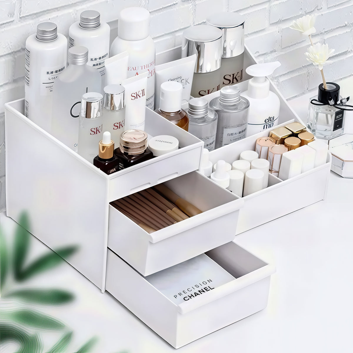 Makeup Storage Drawer – Plastic Desktop Cosmetics Shelf