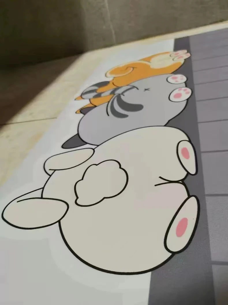 Cartoon Bathroom Mat - Playful Soft Foot Mat
