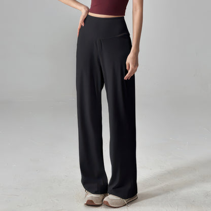 High-Waist Stretch Yoga Pants for Women with Pockets, Soft Lightweight Fit