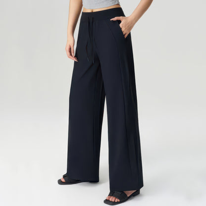 UPF 50+ Wide Leg Pants for Women with Side Slit, Lightweight Quick-Dry for Travel, Hiking and Everyday Wear