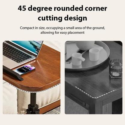 C-Shaped Side Table – Height Adjustable Sofa Laptop Table