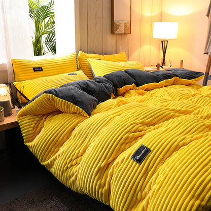 Velvet Duvet Cover – Winter Thick Warmth Bedding Set